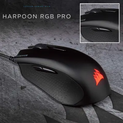 Corsair Harpoon RGB Pro CH-9301111-EU Kablolu Siyah Gaming Mouse