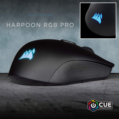 Corsair Harpoon RGB Pro CH-9301111-EU Kablolu Siyah Gaming Mouse