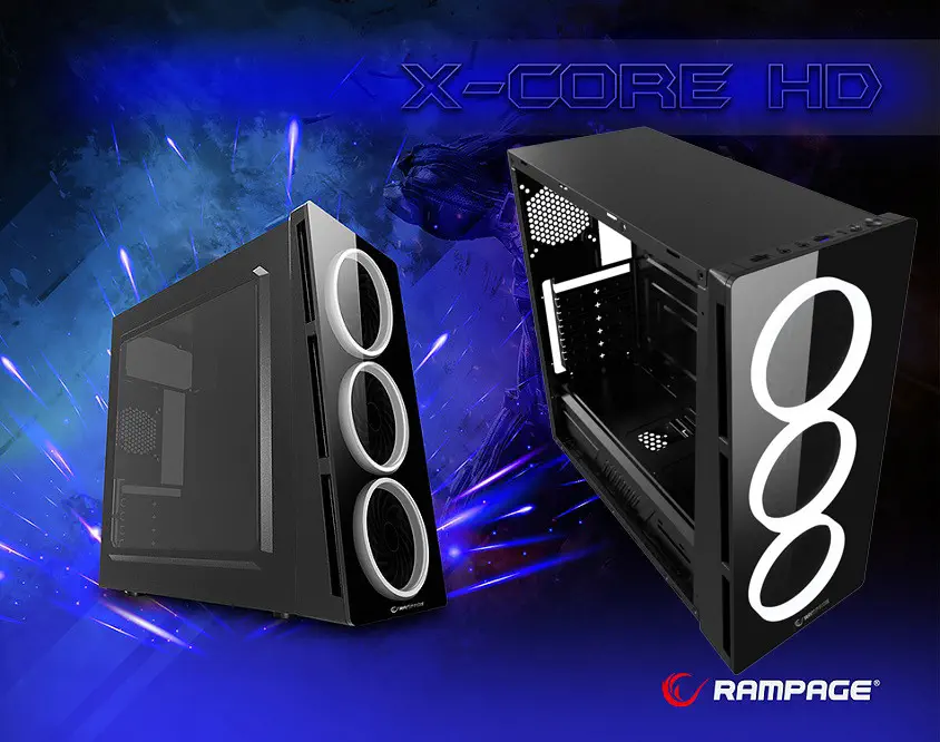 Everest Rampage X-Core Mini Tower Gaming Kasa