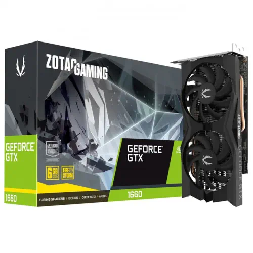 Zotac Gaming GeForce GTX 1660 Twin Fan ZT-T16600K-10M Gaming Ekran Kartı