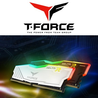 Team T-Force Delta RGB White 16GB (2x8GB) 3200MHz CL16 DDR4 Gaming Ram
