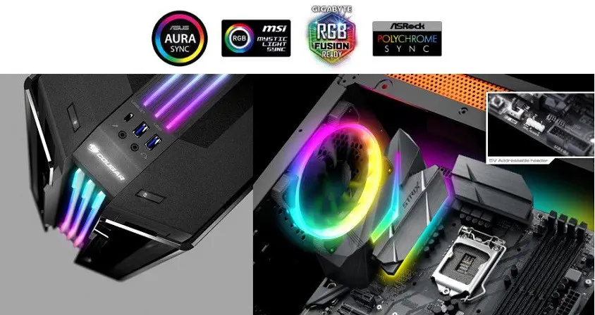 Cougar Gemini T RGB CGR-6KMTB-RGB Mid-Tower Gaming Kasa