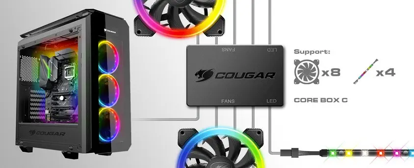 Cougar Puritas RGB CGR-5GMUB-RGB Mid-Tower Gaming Kasa