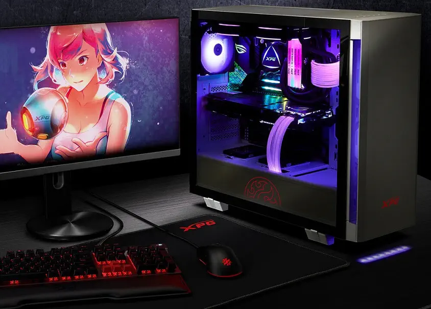 XPG INVADER-BKCWW USB 3.0 Temperli Cam ATX Mid-Tower Gaming Kasa