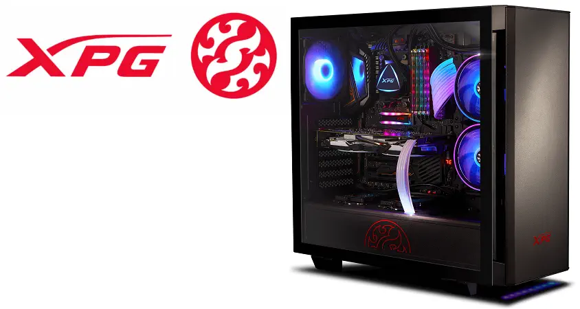 XPG INVADER-BKCWW USB 3.0 Temperli Cam ATX Mid-Tower Gaming Kasa