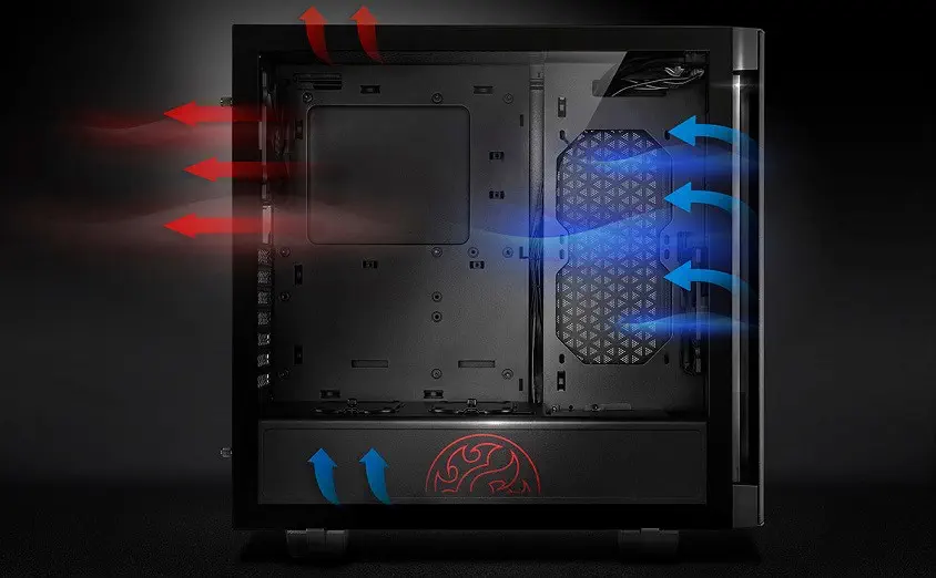 XPG INVADER-BKCWW USB 3.0 Temperli Cam ATX Mid-Tower Gaming Kasa