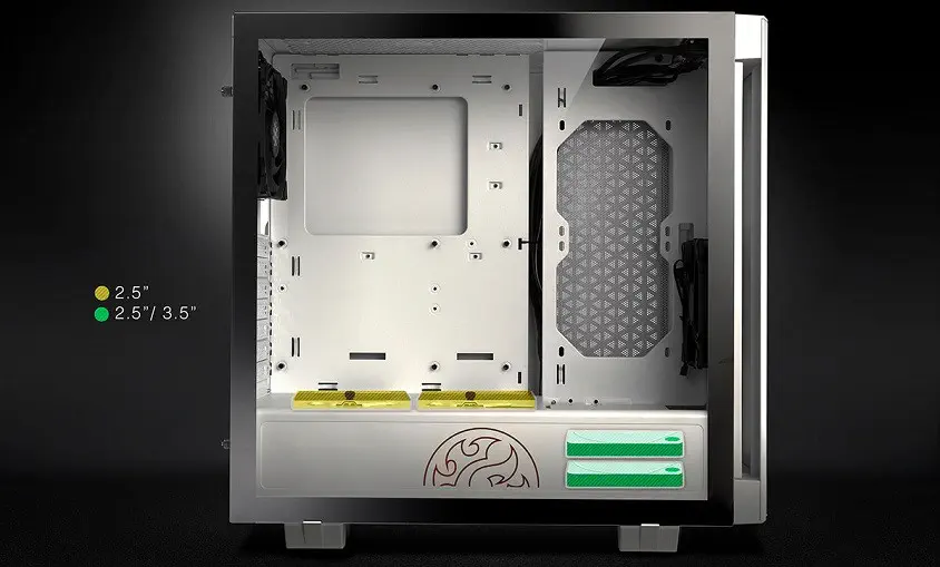 XPG INVADER-BKCWW USB 3.0 Temperli Cam ATX Mid-Tower Gaming Kasa