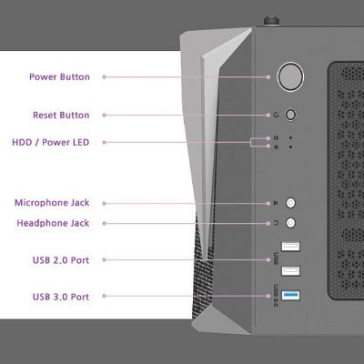 Zalman S4-PLUS(BL) ATX Mid-Tower Gaming Kasa