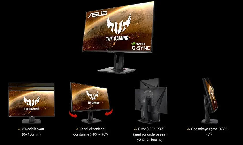 Asus TUF Gaming VG279QM 27″ IPS Full HD Gaming Monitör