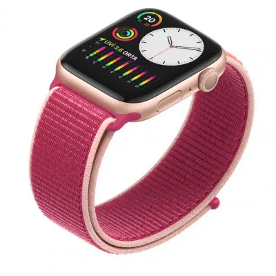 Apple Watch Seri 5 40mm GPS Gold Alüminyum Kasa ve Pembe Spor Kordon MWV72TU/A