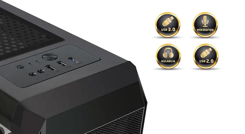 Everest Metafor K700 Mid-Tower Gaming Kasa