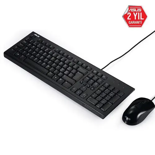 Asus U2000 U2000-KBM-TR-F Kablolu Klavye Mouse Set