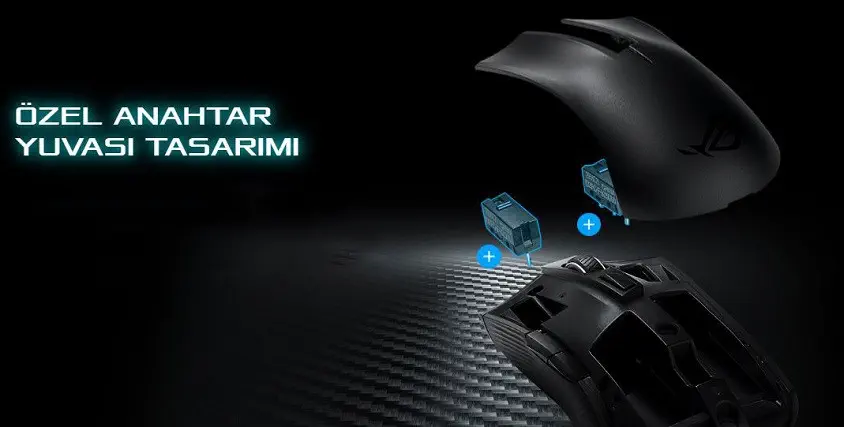 ASUS ROG Strix Carry Kablosuz Gaming Mouse