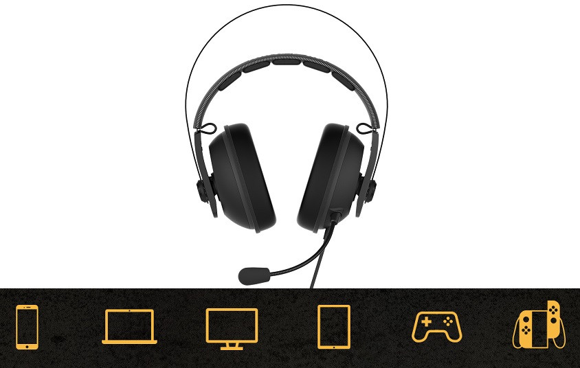 Asus TUF Gaming H7 Gun Metal Kablolu Gaming (Oyuncu) Kulaklık