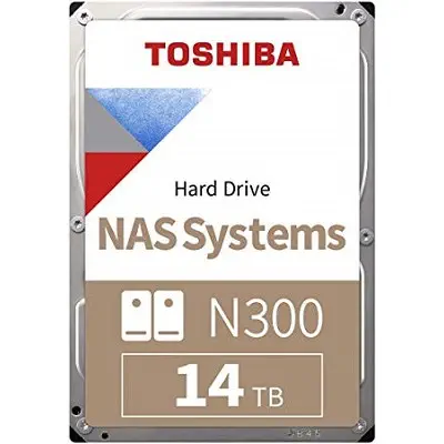 Toshiba N300 HDWG21EUZSVA 14TB 3.5″ SATA3 Nas Harddisk