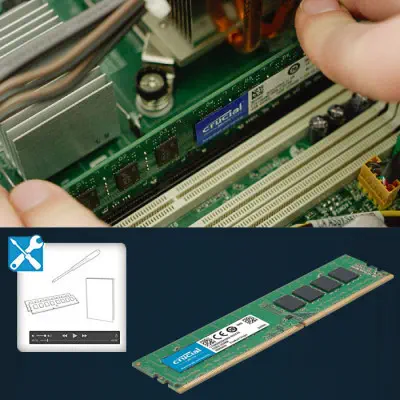 Crucial CT4G4DFS8266 4GB DDR4 2666Mhz Ram (Bellek)