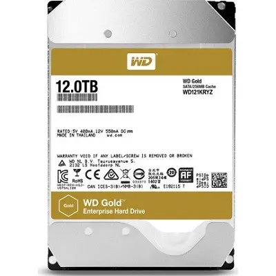 WD Gold Enterprise WD121KRYZ 12TB 3.5″ SATA3 Harddisk