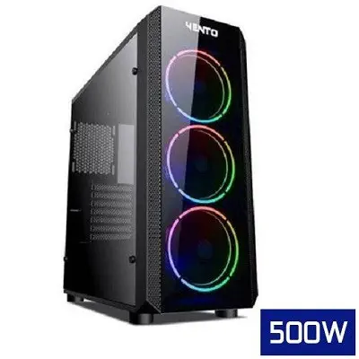 Vento VG04F+ 500W 80+ Dahili PSU`lu Midi Tower Gaming (Oyuncu) Kasa