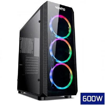 Vento VG04F+ 600W 80+ Dahili PSU`lu Midi Tower Gaming (Oyuncu) Kasa