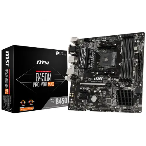 MSI B450M PRO-VDH MAX Gaming Anakart