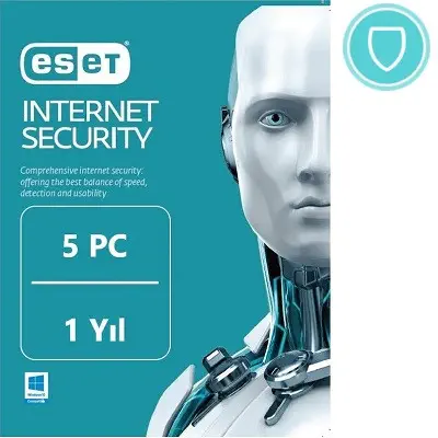 Eset Internet Security 5 Kullanıcı 1 Yıl 