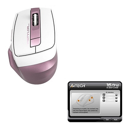 A4 Tech FG35 Pembe Kablosuz Mouse