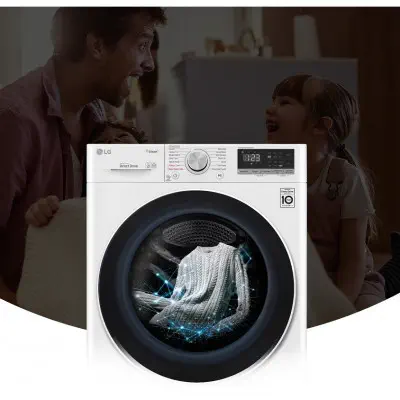 LG F4V5RYP0W 1400 Devir 10.5 Kg Beyaz Çamaşır Makinesi