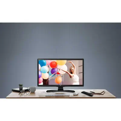 LG 24TK410U-WZ 24 inç 60 Ekran Uydu Alıcılı HD Ready Monitör TV-Beyaz