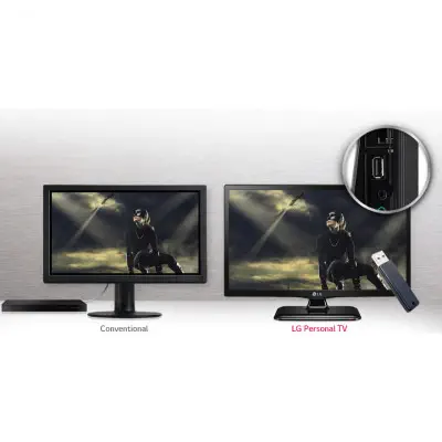 LG 24TK410U-PZ 24 inç 60 Ekran Uydu Alıcılı HD Ready Monitör TV