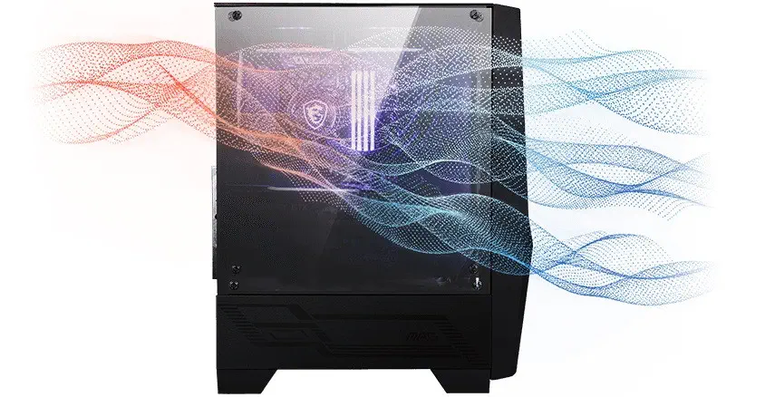 MSI MAG Forge 101M USB 3.2 Pencereli 4 x RGB Fan Midi Tower Gaming (Oyuncu) Kasa