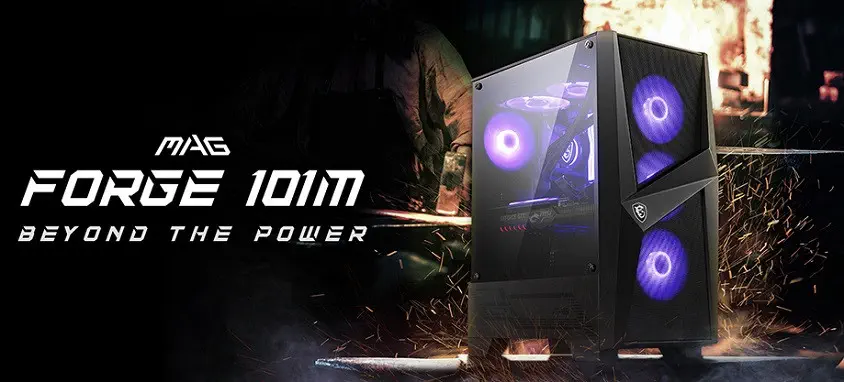 MSI MAG Forge 101M USB 3.2 Pencereli 4 x RGB Fan Midi Tower Gaming (Oyuncu) Kasa