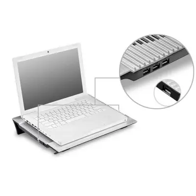 DEEPCOOL N8 Alüminyum 140mm Çift Fanlı Notebook Soğutucusu