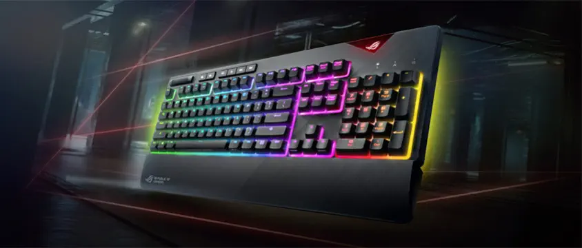 Asus ROG Strix Flare Cherry MX Blue Mekanik Gaming Klavye