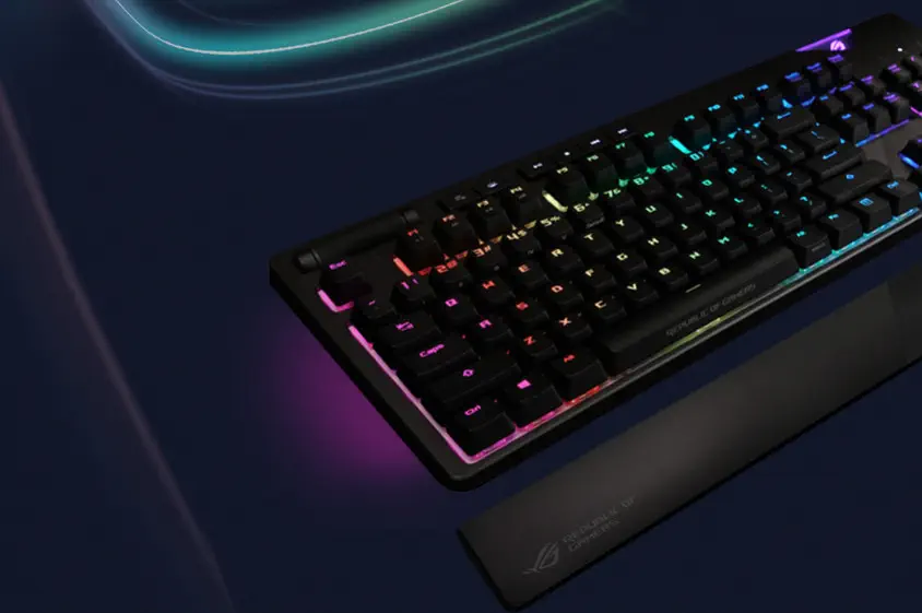 Asus ROG Strix Flare Cherry MX Blue Mekanik Gaming Klavye