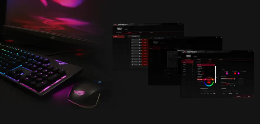 Asus ROG Strix Flare Cherry MX Blue Mekanik Gaming Klavye