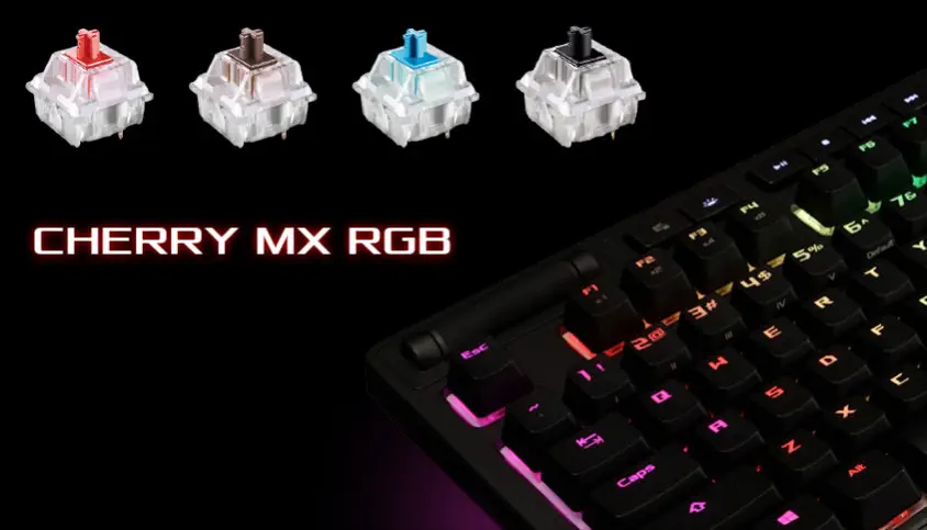 Asus ROG Strix Flare Cherry MX Blue Mekanik Gaming Klavye