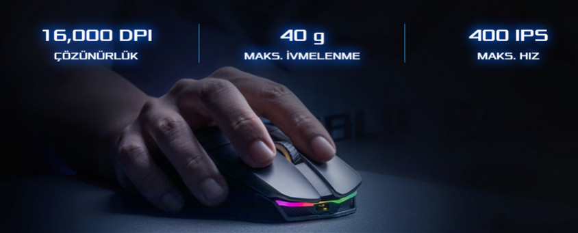 Asus ROG Chakram P704 Kablosuz Gaming Mouse
