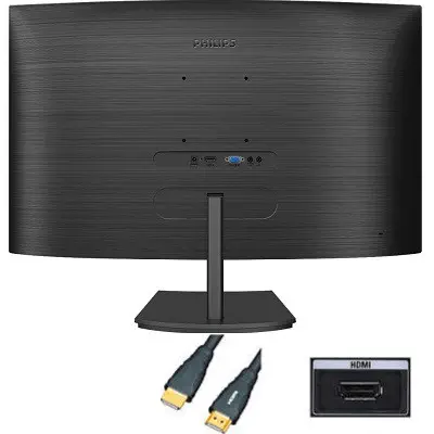 Philips 241E1SCA/01 Mat Hoparlör Monitör