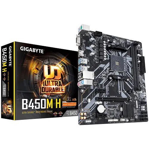 Gigabyte B450M H mATX Gaming Anakart