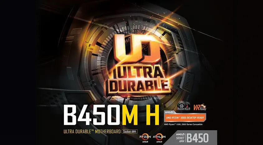 Gigabyte B450M H mATX Gaming Anakart