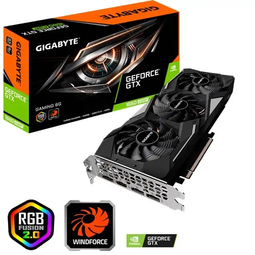 Gigabyte GV-N166SGAMING-6GD GeForce GTX 1660 Super 6GB GDDR6 192Bit DX12 Gaming (Oyuncu) Ekran Kartı