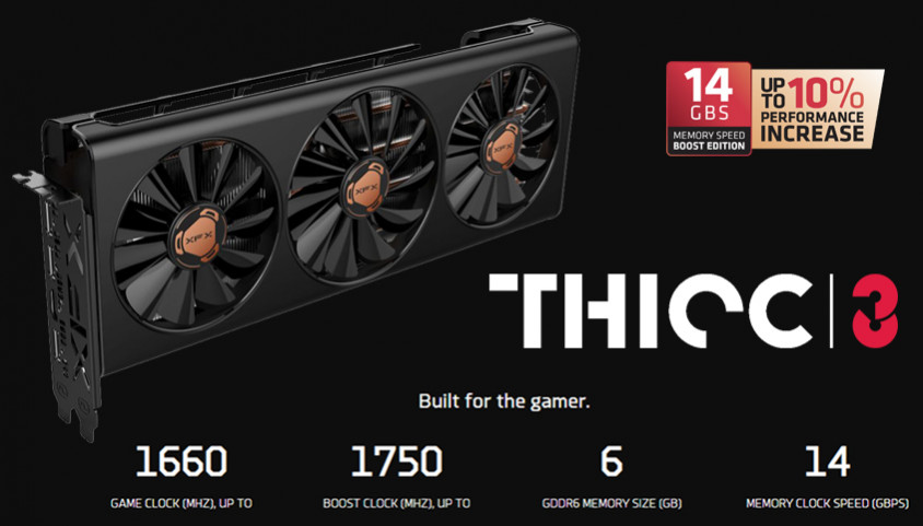 XFX AMD Radeon RX 5600 XT THICC III Ultra 6GB GDDR6 192Bit DX12 Gaming ...