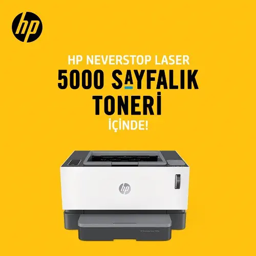 HP Neverstop 1200N 5HG87A Mono Çok Fonksiyonlu Lazer Yazıcı