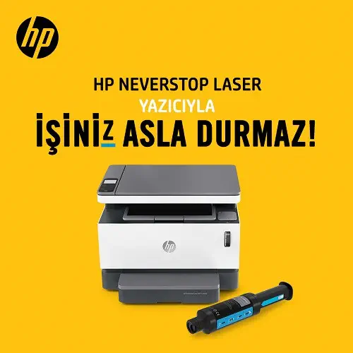 HP Neverstop 1200N 5HG87A Mono Çok Fonksiyonlu Lazer Yazıcı