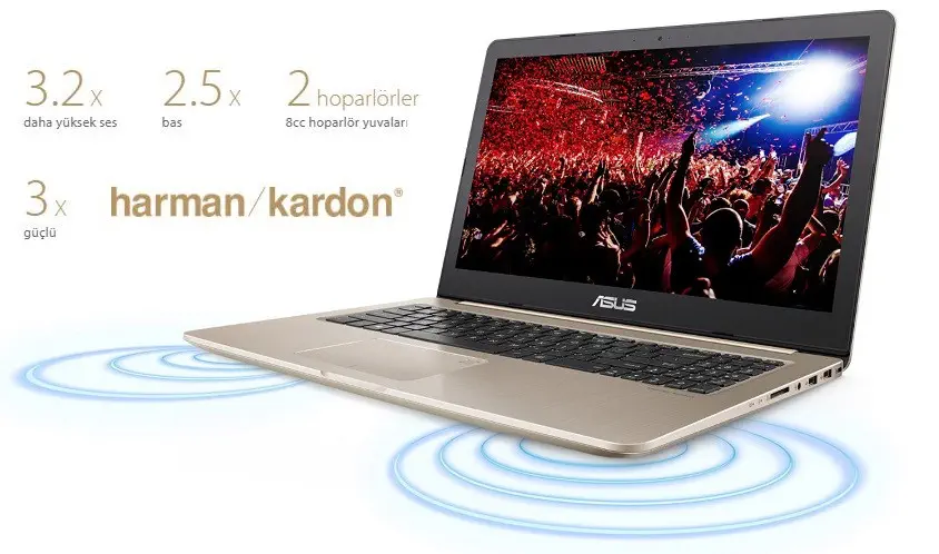 Asus N580VD-DM425T i7-7700HQ 2.8GHz 8GB DDR4 128GB SSD+1TB 4GB GTX1050 15.6″ Full HD Windows 10 Notebook 