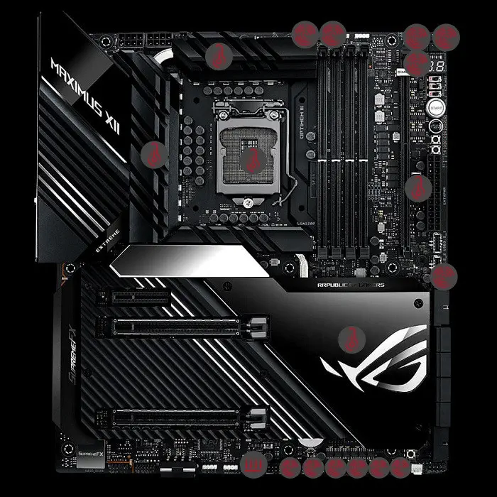 Asus ROG MAXIMUS XII EXTREME Intel Z490 Soket 1200 DDR4 4800(OC)MHz E-ATX Gaming (Oyuncu) Anakart