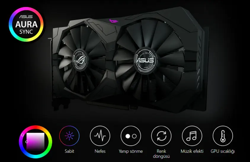 Asus ROG-STRIX-GTX1650-4G-GAMING Ekran Kartı