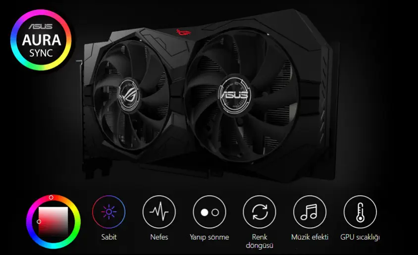 Asus ROG-STRIX-GTX1660S-O6G-GAMING Ekran Kartı