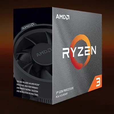 AMD Ryzen 3 3100 3.60GHz 18MB Soket AM4 İşlemci (Fanlı)