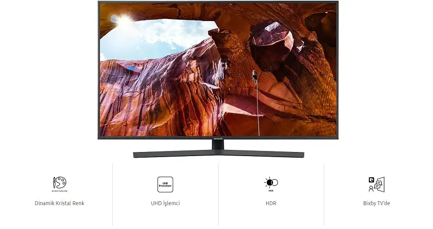 Samsung 55RU7400 55 inç 140 Ekran Uydu Alıcılı 4K Ultra HD Smart LED Tv